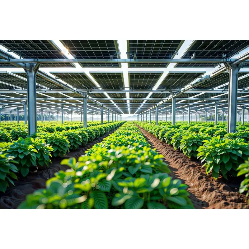Agrivoltaic ဆိုလာဖန်လုံအိမ်စနစ်