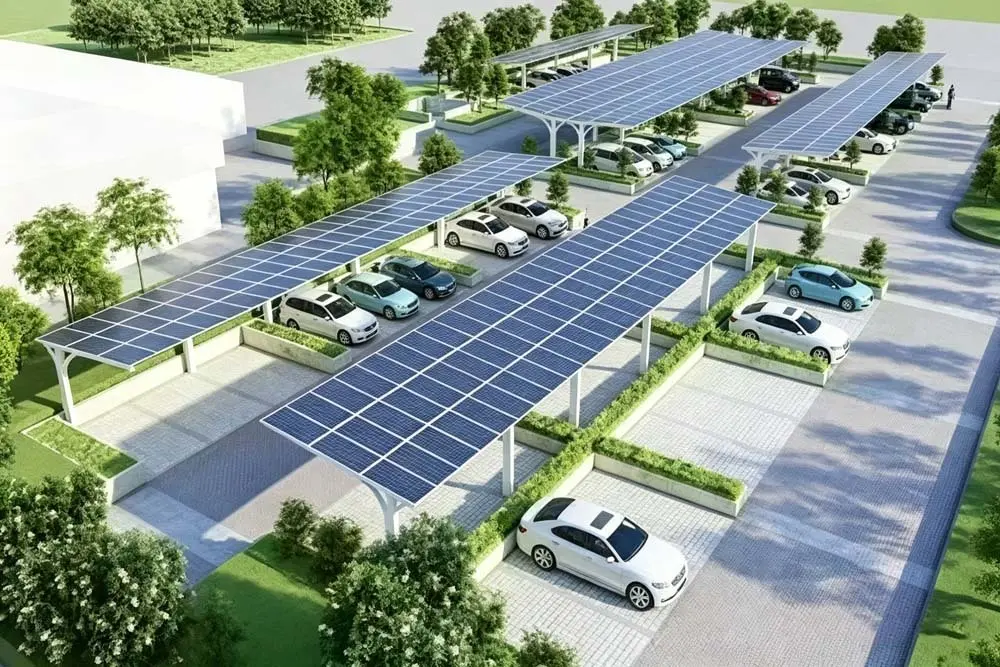 Square Tube Solar Carport System